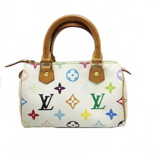 Louis Vuitton Handbag Multicolor Speedy Bron White